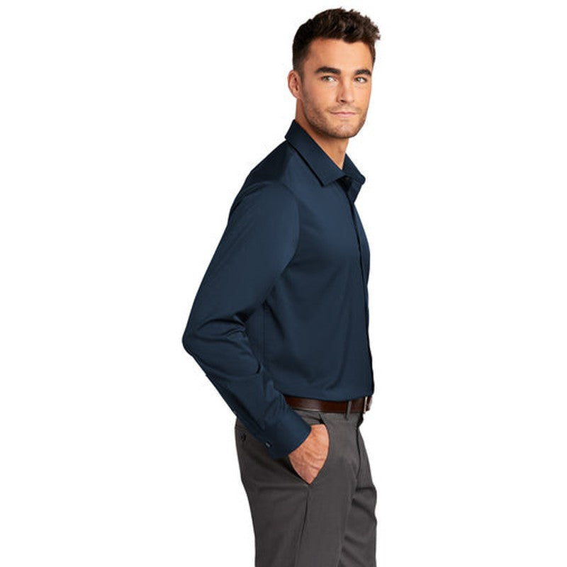 NEW INSIGNIA MEN'S - Port Authority ® City Stretch Shirt - River Blue Navy