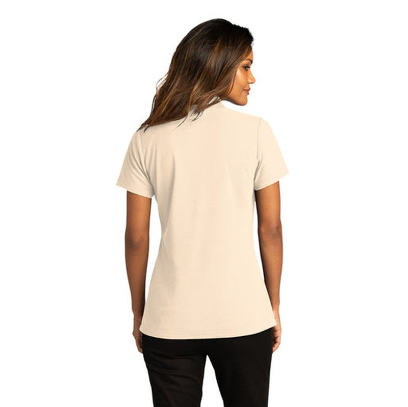 NEW INSIGNIA - Port Authority® Ladies SuperPro React™ Polo - Ecru