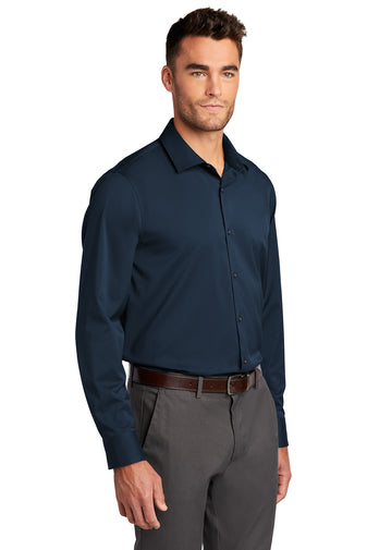 NEW INSIGNIA MEN'S - Port Authority ® City Stretch Shirt - River Blue Navy