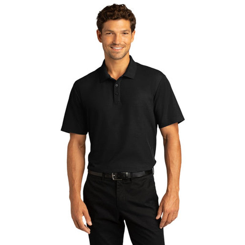 NEW INSIGNIA MEN'S - Port Authority ® SuperPro React ™ Polo - Black