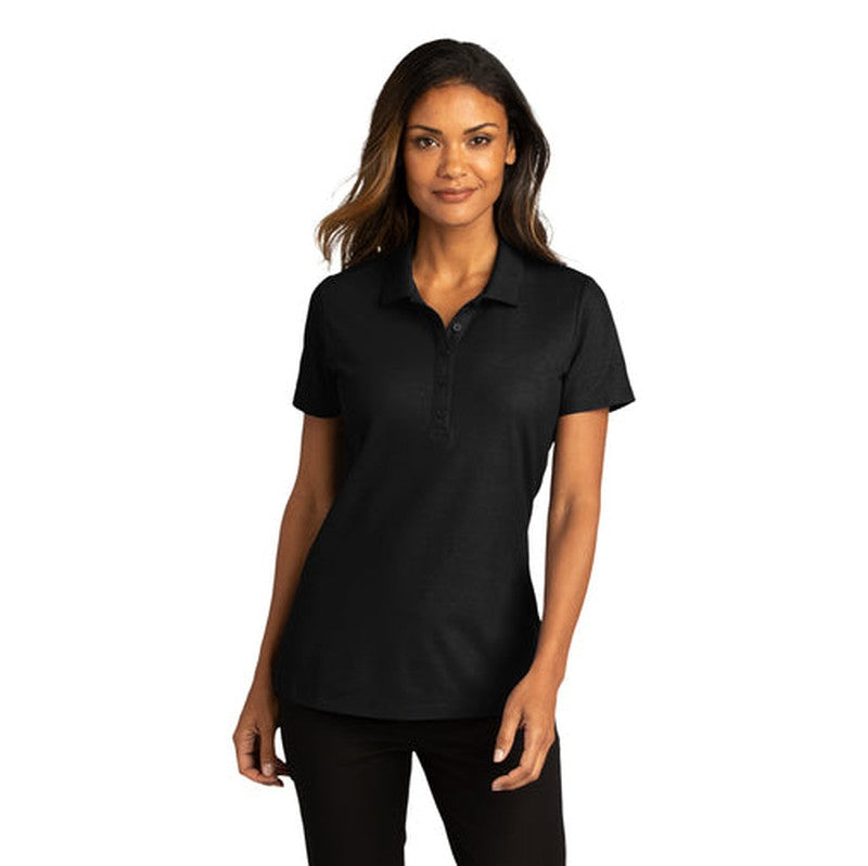 NEW INSIGNIA - Port Authority® Ladies SuperPro React™ Polo - BLACK