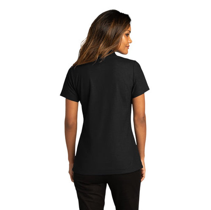 NEW INSIGNIA - Port Authority® Ladies SuperPro React™ Polo - BLACK