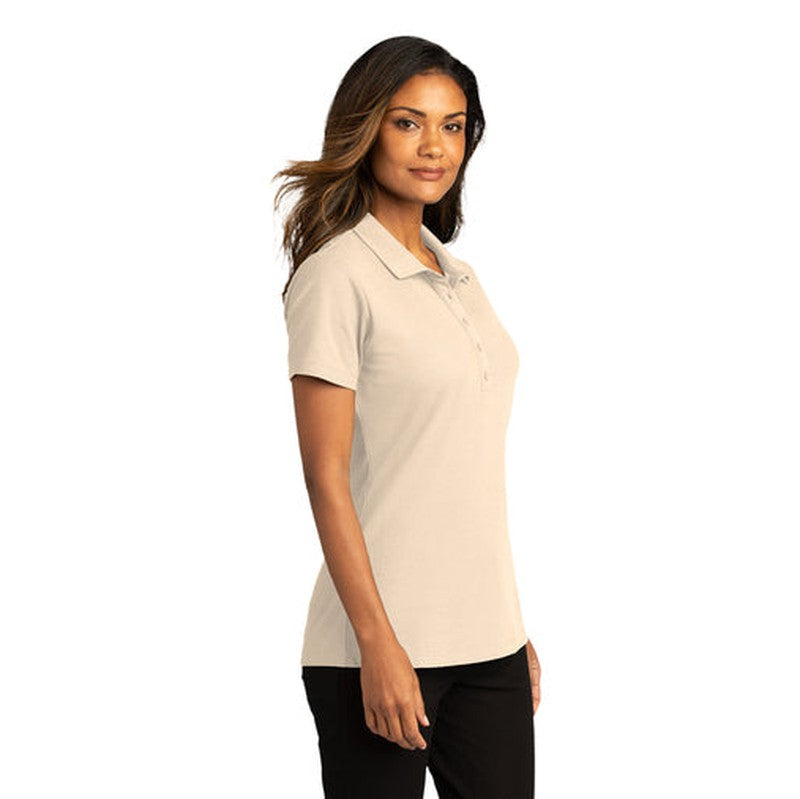 NEW INSIGNIA - Port Authority® Ladies SuperPro React™ Polo - Ecru