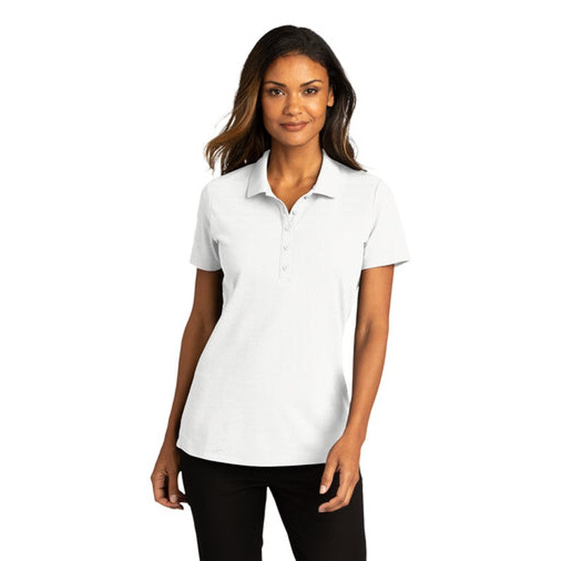 NEW INSIGNIA - Port Authority® Ladies SuperPro React™ Polo - WHITE