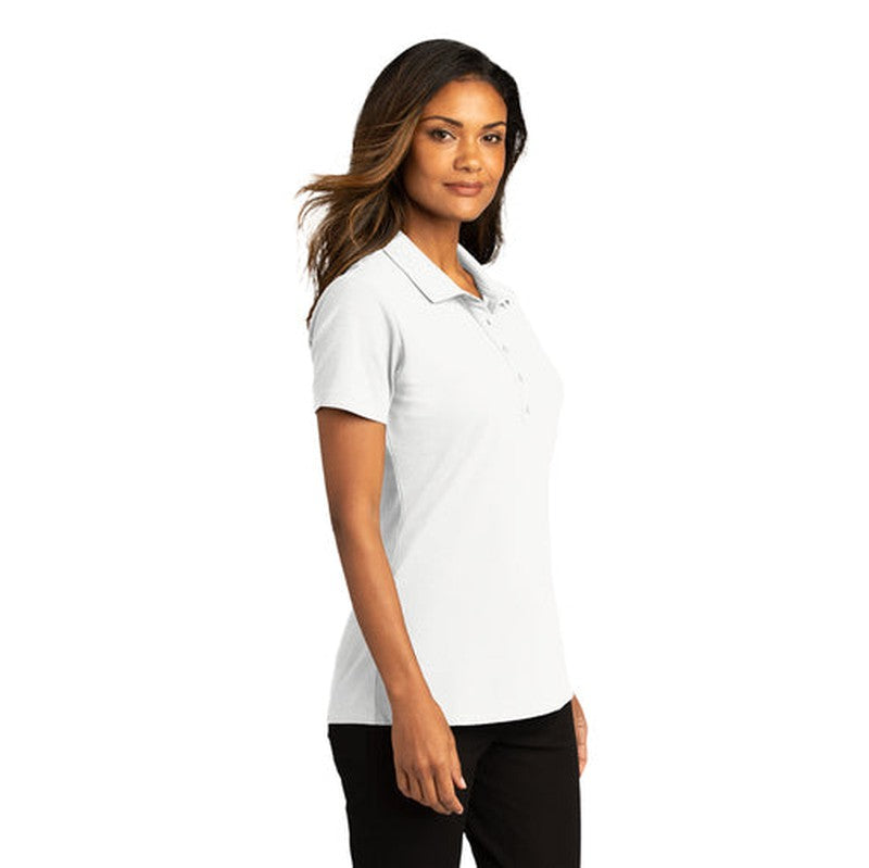 NEW INSIGNIA - Port Authority® Ladies SuperPro React™ Polo - WHITE