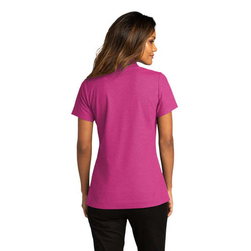 NEW INSIGNIA - Port Authority® Ladies SuperPro React™ Polo - Wild Berry