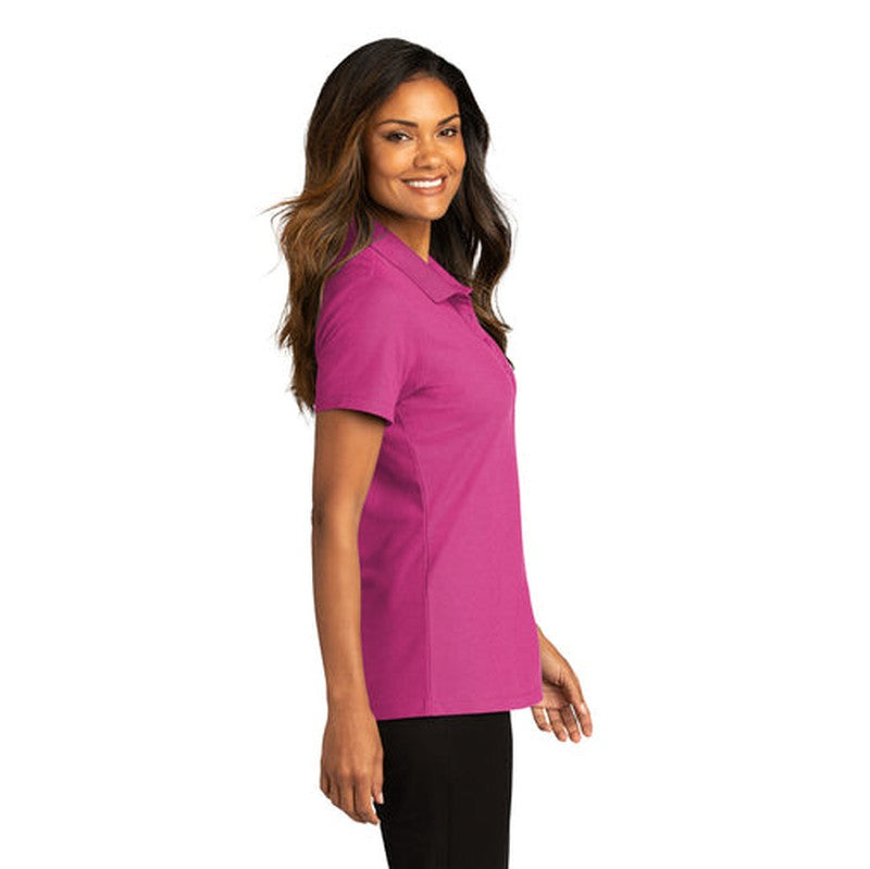 NEW INSIGNIA - Port Authority® Ladies SuperPro React™ Polo - Wild Berry