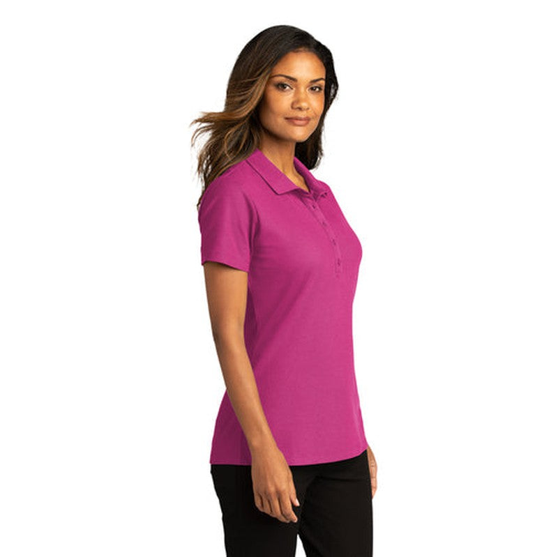 NEW INSIGNIA - Port Authority® Ladies SuperPro React™ Polo - Wild Berry