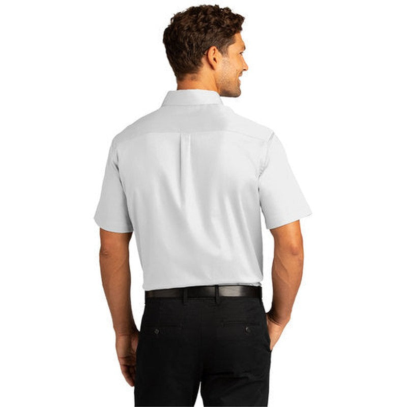 NEW INSIGNIA MEN'S - Port Authority® Short Sleeve SuperPro React™Twill Shirt - White