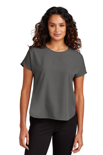 NEW INSIGNIA - Mercer+Mettle™ Women's Stretch Crepe Crew - Anchor Grey