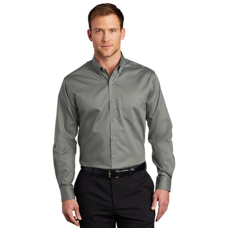 NEW INSIGNIA MEN'S - Port Authority® SuperPro™ Twill Shirt - Monument Grey