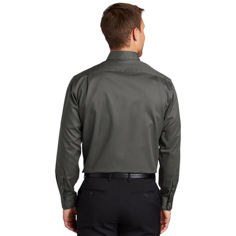 NEW INSIGNIA MEN'S - Port Authority® SuperPro™ Twill Shirt - Sterling Grey