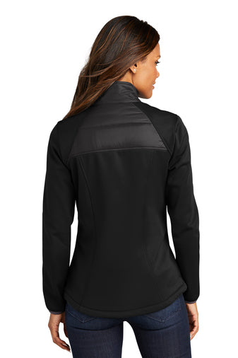 NEW INSIGNIA - Port Authority® Ladies Hybrid Soft Shell Jacket - Deep Black