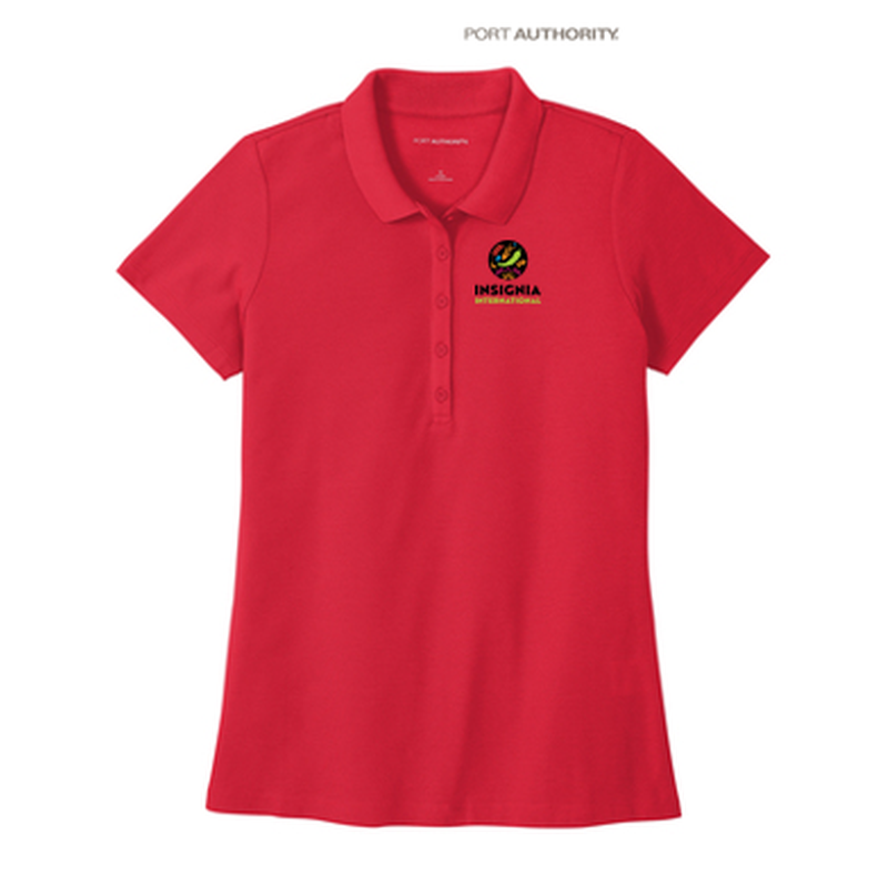 NEW INSIGNIA - Port Authority® Ladies SuperPro React™ Polo - RED