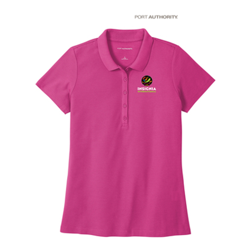 NEW INSIGNIA - Port Authority® Ladies SuperPro React™ Polo - Wild Berry