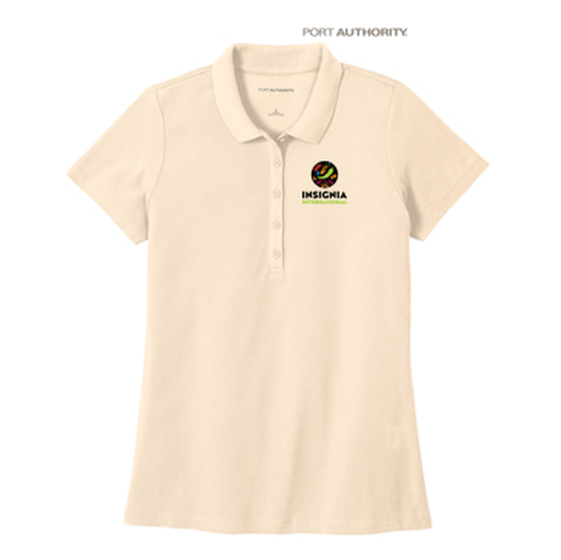 NEW INSIGNIA - Port Authority® Ladies SuperPro React™ Polo - Ecru