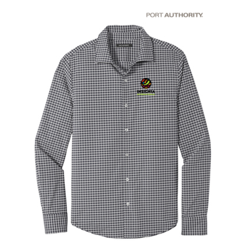 NEW INSIGNIA MEN'S - Port Authority ® City Stretch Shirt - Graphite/ White