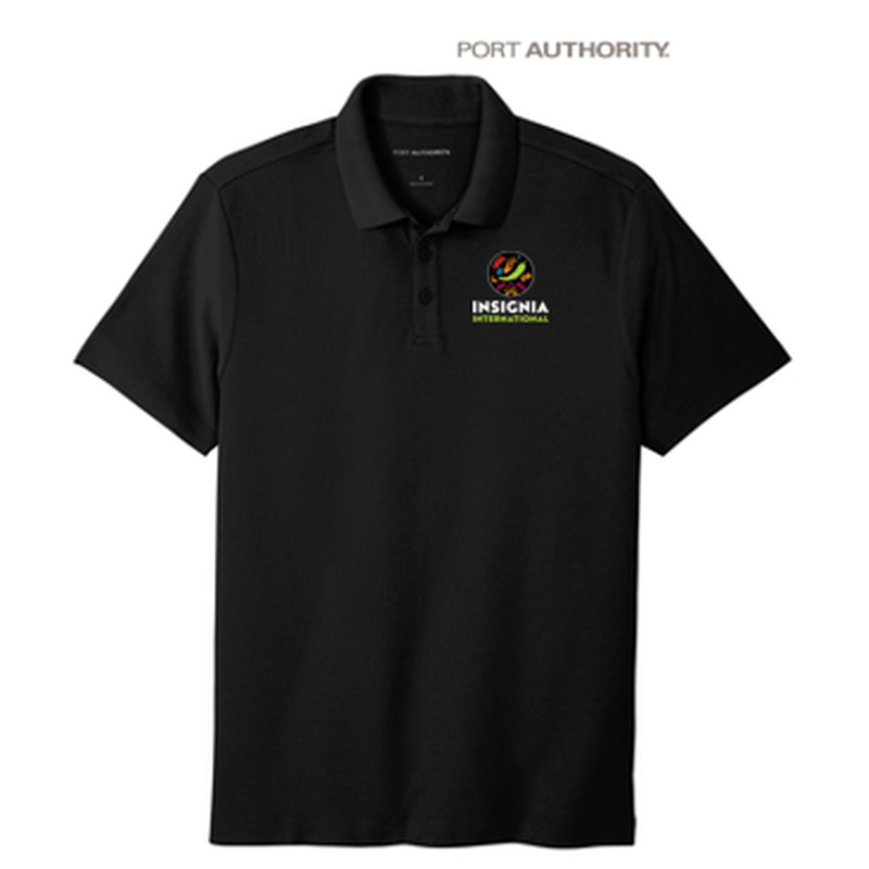 NEW INSIGNIA MEN'S - Port Authority ® SuperPro React ™ Polo - Black