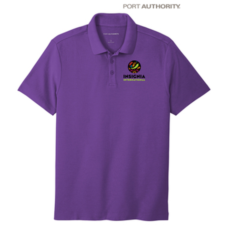 NEW INSIGNIA MEN'S - Port Authority ® SuperPro React ™ Polo - Purple