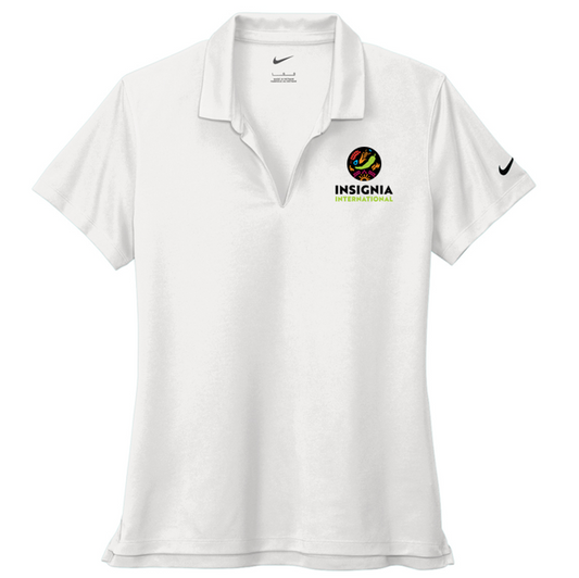 NEW INSIGNIA Ladies Nike Dri-FIT Micro Pique Polo - WHITE