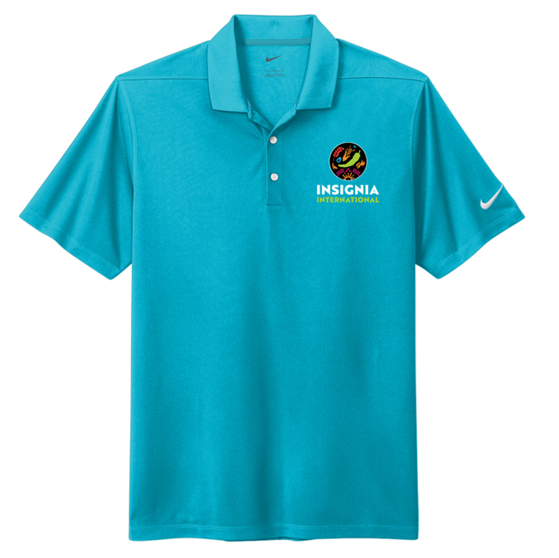 NEW INSIGNIA Nike Dri-FIT Micro Pique Polo - Tidal Blue