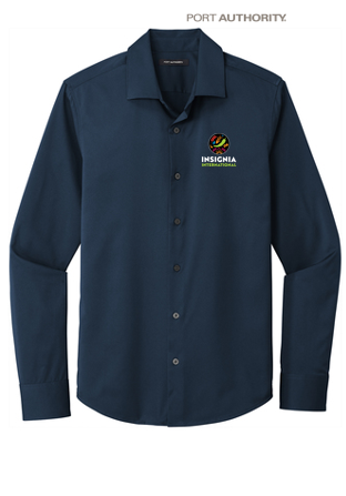 NEW INSIGNIA MEN'S - Port Authority ® City Stretch Shirt - River Blue Navy