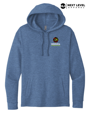NEW INSIGNIA - Next Level™ Unisex PCH Fleece Pullover Hoodie - Heather Bay Blue