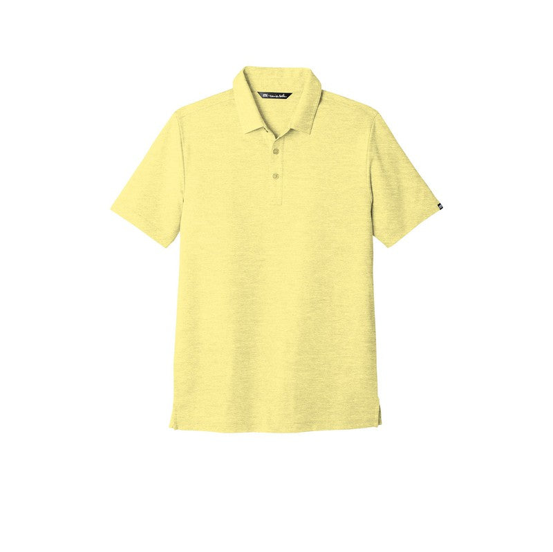 NEW INSIGNIA MEN'S Travis Mathew Oceanside Heather Polo - BANANA HEATHER