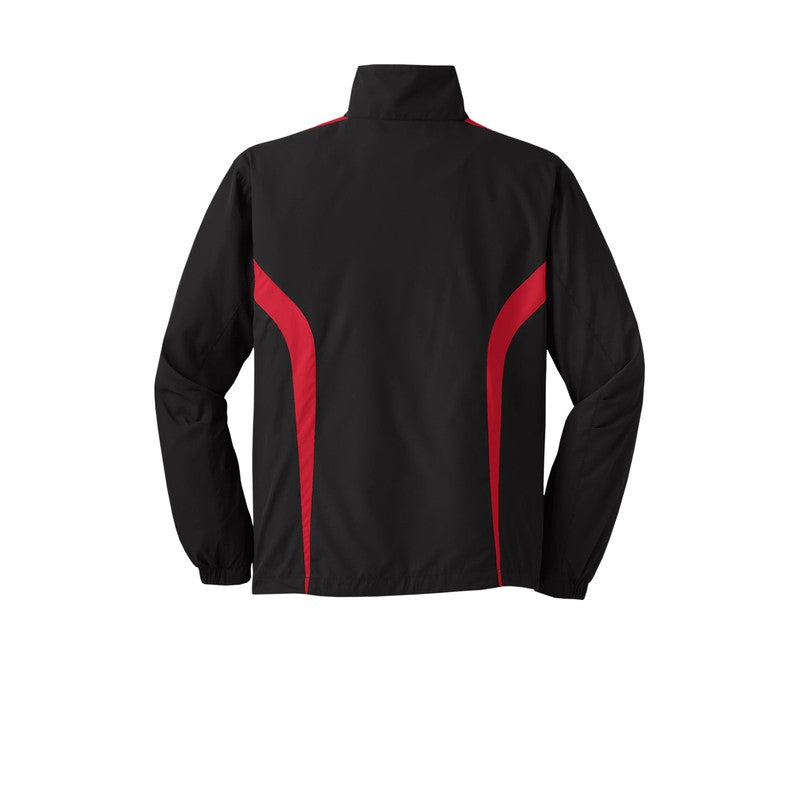 NEW INSIGNIA MEN'S - Sport-Tek® Colorblock Raglan Jacket - Black/Red