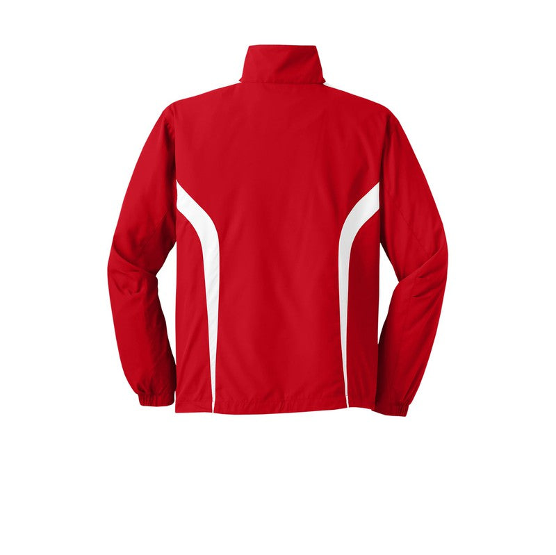 NEW INSIGNIA MEN'S - Sport-Tek® Colorblock Raglan Jacket - Red/White